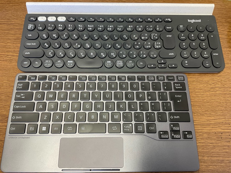 PC/タブレット PC周辺機器 LIFEBOOK UH keyboard レビュー 軽く薄く打ちやすく モバイル利用のみ 